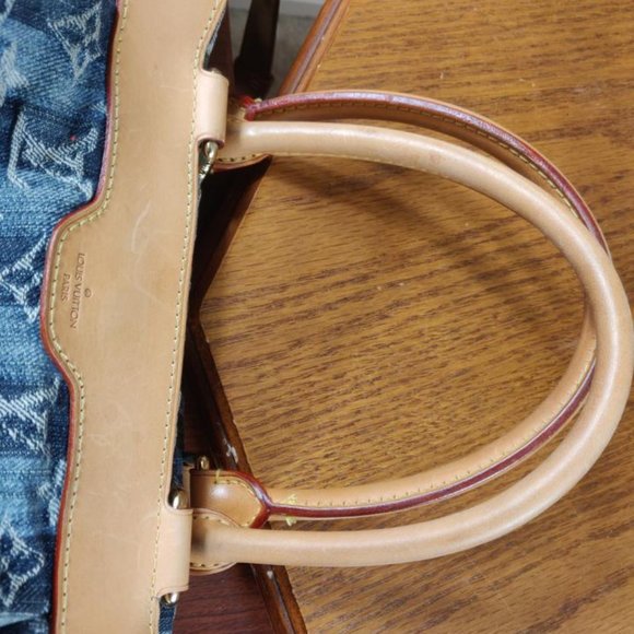 Louis Vuitton Cabas Raye Gm Blue Denim - Picture 4 of 17